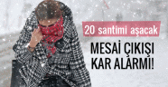 İstanbul için kar alarm'ı 18,oo'de başlayacak!