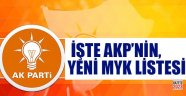 İşte AKP'nin yeni MYK'sı