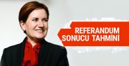 Meral Akşener'in referandum sonucu tahmini