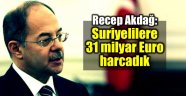 Recep Akdağ Açıkladı: 'Suriyeli Mülteciler İçin 31 Milyar Euro Harcadık'