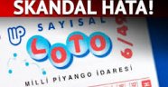 Sayısal Loto çekilişinde skandal hata!