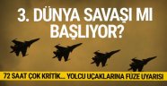 Sivil yolcu uçakları, Suriye üzerinden uçmamaları için uyarıldı...