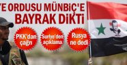 Suriye Ordusu Münbiç'e bayrak dikti