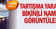 Tartışma yaratan bikinili namaz görüntüleri