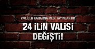 Valiler kararnamesi yayınlandı