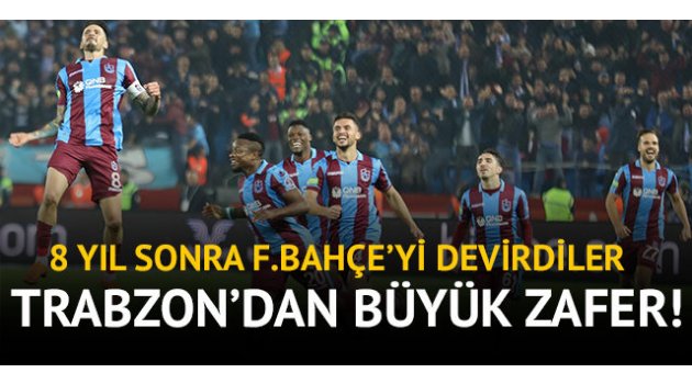 Trabzon'dan F.Bahçe'ye karşı dev zafer!