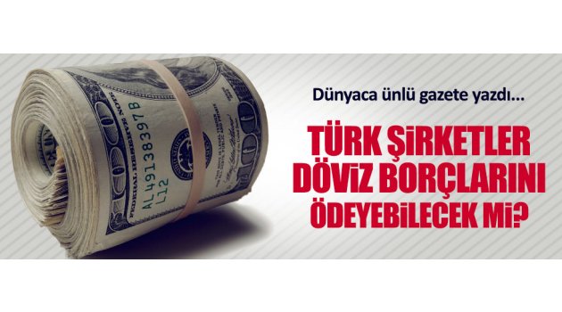 Türk şirketler döviz borçlarını ödeyebilecek mi'