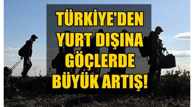 Türkiye'den göç eden kişi sayısı