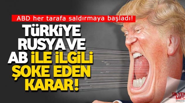 Türkiye'ye baskı, Rusya'ya yaptırım, AB'ye ek vergi
