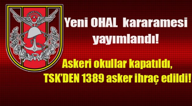 Ve Askeri okullar kapatıldı....