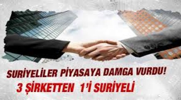 Yeni kurulan şirketlerde Suriyeliler açık ara önde