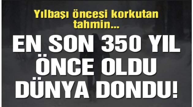 Yeni yıl öncesi korkutan detay