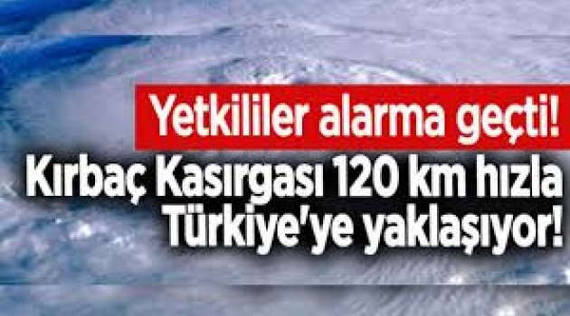 Zorbas kasırgası Türkiye'de hangi illeri vuracak