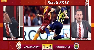 Derbide gol anlarında ve golün iptal edildiği anda FB TV ile GS TV...